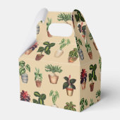 Waterverf Potentiële Planten Terracotta Pots Name Bedankdoosjes (Achterkant)