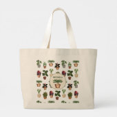 Waterverf Potentiële Planten Terracotta Pots Name Grote Tote Bag (Achterkant)