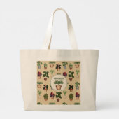 Waterverf Potentiële Planten Terracotta Pots Name Grote Tote Bag (Achterkant)