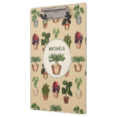 Waterverf Potentiële Planten Terracotta Pots Name Klembord (Links)