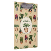 Waterverf Potentiële Planten Terracotta Pots Name Klembord (Rechts)