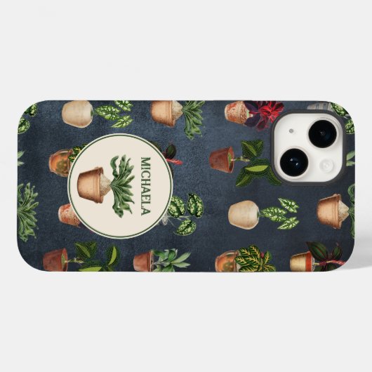Waterverf Potentiële Planten Terracotta Pots Rusti Case-Mate iPhone Case (Achterkant (horizontaal))