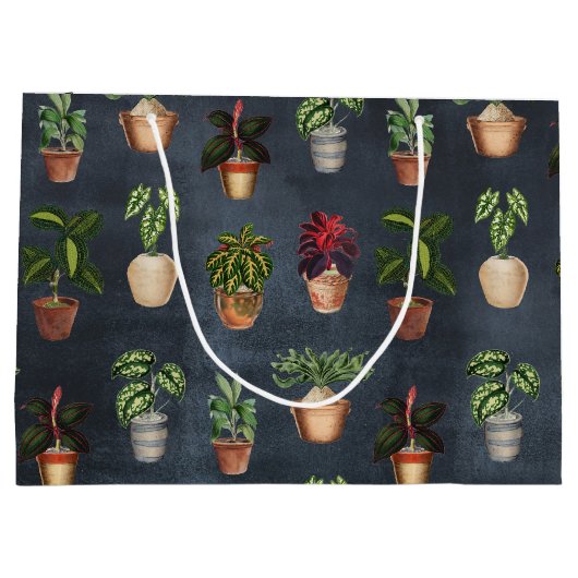 Waterverf Potentiële Planten Terracotta Pots Rusti Groot Cadeauzakje (Achterkant)