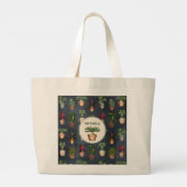 Waterverf Potentiële Planten Terracotta Pots Rusti Grote Tote Bag (Achterkant)