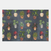 Waterverf Potentiële Planten Terracotta Pots Rusti Inpakpapier Vel (Voorkant 2)