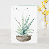 Waterverf Potlood Kaart (Gele Bloem)