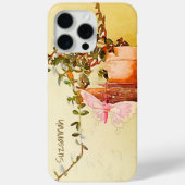 Waterverf Potlood Plant Butterfly Aangepaste naam Case-Mate iPhone Case (Achterkant)