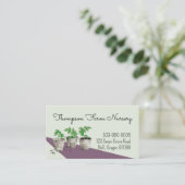 Waterverf Potted Greenery Nursery Visitekaartje (Staand voorkant)