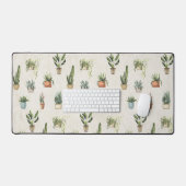 Waterverf potten Planten ontwerp Bureaumat (Keyboard & Muis)