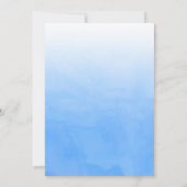 Waterverf Powder Blue Ombre Kaart (Achterkant)