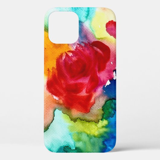 Waterverf prachtige abstracte roos kunst Case-Mate iPhone case (Achterkant)