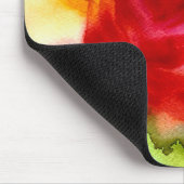 Waterverf prachtige abstracte roos kunst muismat (Hoek)