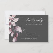 waterverf prachtige herfst floral RSVP-kaart RSVP Kaartje (Voorkant)