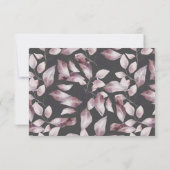 waterverf prachtige herfst floral RSVP-kaart RSVP Kaartje (Achterkant)