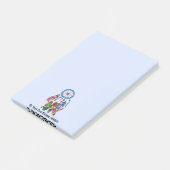 Waterverf prachtige regenboogdroomvanger post-it® notes (Schuin)