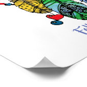 Waterverf prachtige regenboogdroomvanger poster (Hoek)