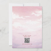 Waterverf prachtige Sunset bruiloft Save the date Kaart (Achterkant)