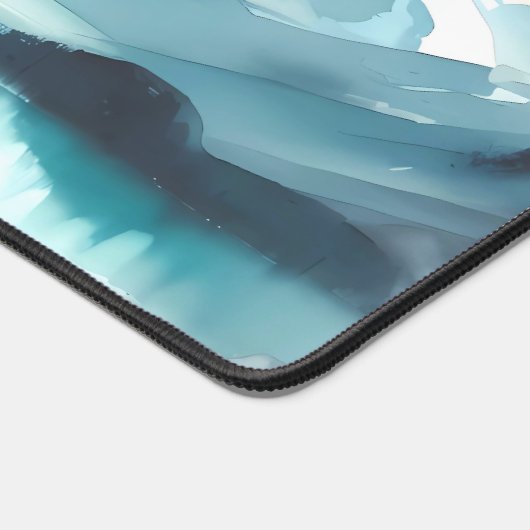 Waterverf Prachtige turquoise gletsjermeren Bureaumat (Hoek)