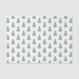 Waterverf Preppy Feestdagen boom Ginger Jar Bauble Tissuepapier