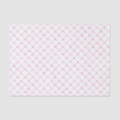 Waterverf Preppy roze lintpatroon Tissuepapier (Voorkant)