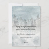 Waterverf Prettige feestdagen © Christmas Cottage  Feestdagenkaart (Achterkant)