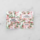 Waterverf Prettige feestdagen Red Berries (Binnen)