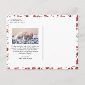 Waterverf Prettige feestdagen Rode Winterbes (Achterkant)