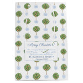 Waterverf Prettige feestdagen Sinaasappel Citrus Medium Cadeauzakje (Voorkant)