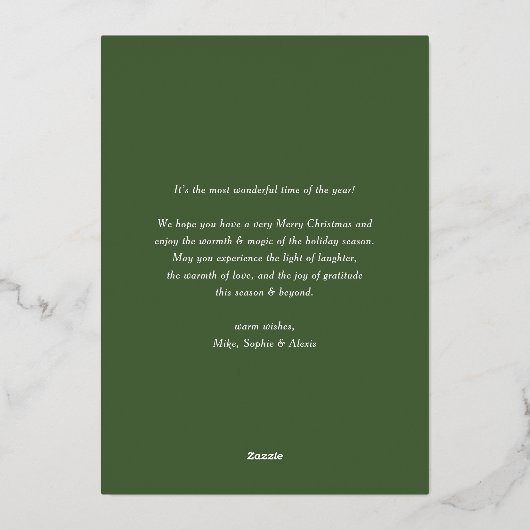 Waterverf Prettige feestdagen Sneeuwwitje Pinecone (Achterkant)