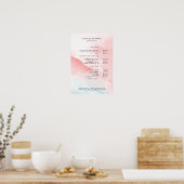 Waterverf Pricelist Poster (Keuken)
