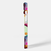 Waterverf Prickly Pear Cactus Bloemen Monogram Case-Mate iPhone Case (Achterkant / Links)