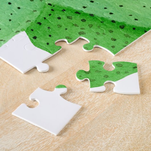 Waterverf Prickly Pear Cactus Legpuzzel (Zijkant)