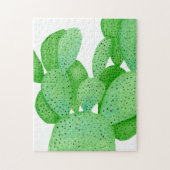 Waterverf Prickly Pear Cactus Legpuzzel (Verticaal)