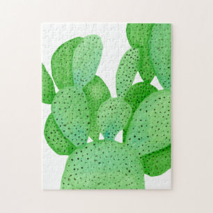 Waterverf Prickly Pear Cactus Legpuzzel