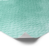 Waterverf Primroses in Emerald Green | 1x1 verhoud Poster (Hoek)