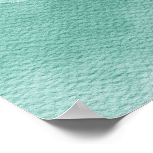 Waterverf Primroses in Emerald Green | 1x1 verhoud Poster (Hoek)