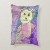 Waterverf Princess Beer Nursery Decor Accent Kussen (Achterkant (Verticaal))