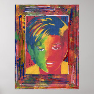 Waterverf Princess Diana collage Poster