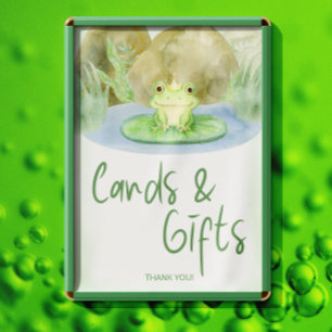 Waterverf Princess Frog Baby shower kaarten & gesc Poster