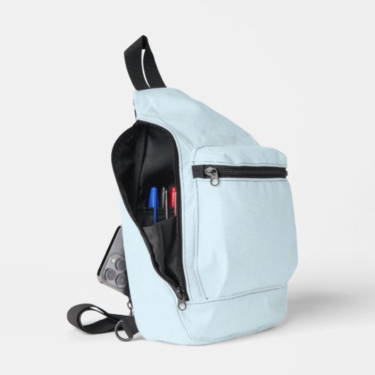 Waterverf Print Cut Sew Sling Bag voor u (Open)