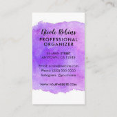 Waterverf Professional Closet Organizer Visitekaartje (Achterkant)