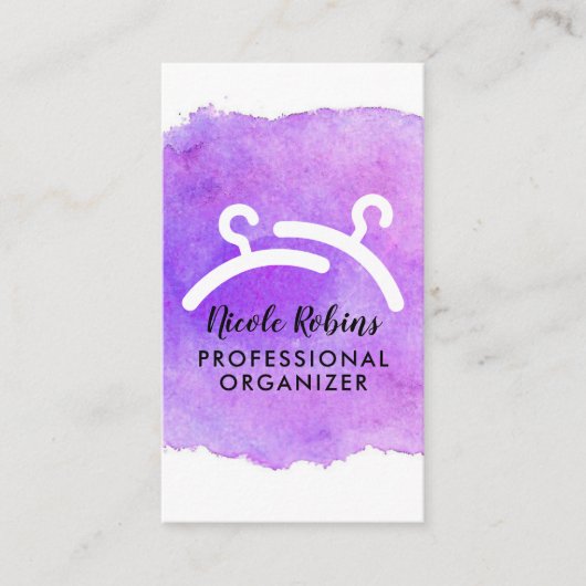 Waterverf Professional Closet Organizer Visitekaartje (Voorkant)