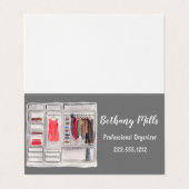 Waterverf Professional Home Organisator Business Visitekaartje (Buitenkant ongevouwen)