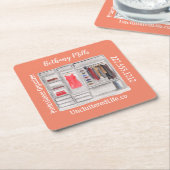 Waterverf Professional Organisator Modern Square Kartonnen Onderzetters (Schuin)