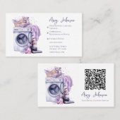 Waterverf Professionele reiniging Visitekaartje (Voorkant / Achterkant)