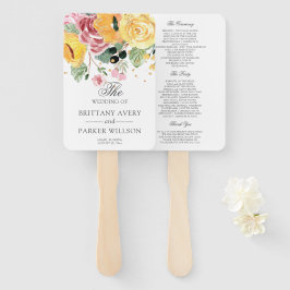 Waterverf programma Floral Wedding Handwaaier