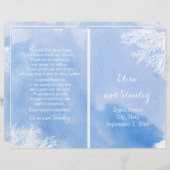 Waterverf programma voor het huwelijk van het kora (Voorkant / Achterkant)