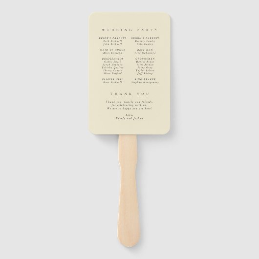 Waterverf programma voor weddenschappen op de best handwaaier (Achterkant)