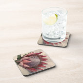 Waterverf Protea Bier Onderzetter (Rechterzijde)