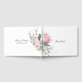 Waterverf Protea bruiloft Gastenboek (Volledig)